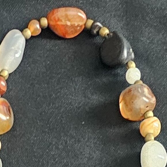 Multicolor Gemstones Beaded Necklace - Picture 8 of 12